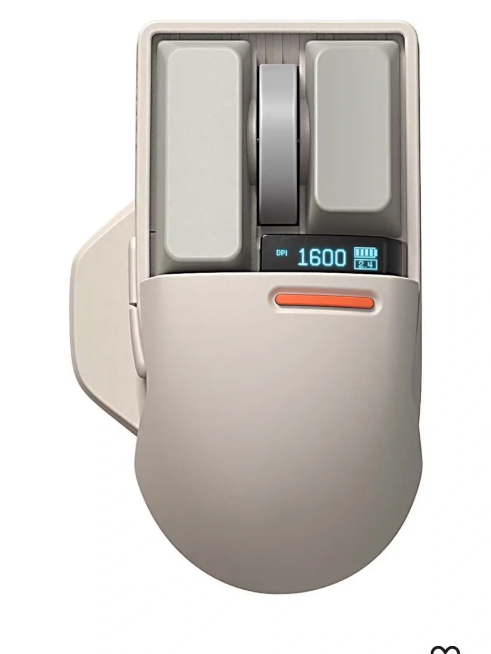 LOFREE Touch Wireless Mouse – OLED Display, Bluetooth/2.4G/USB-C, 4000 DPI, New